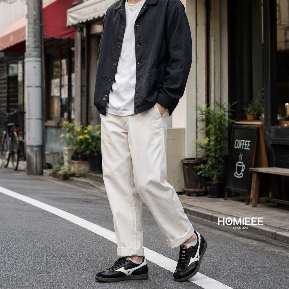 Mizuno CT 01 美津濃 復古 皮革 薄底鞋 黑白色 男女鞋 [D1GH2627]