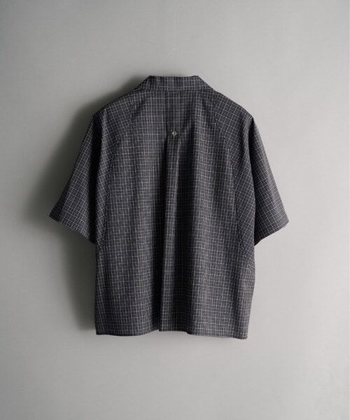 『日本連線中』2026SS CONZ cropped open collar short sleeve shirt check 襯衫 306402014