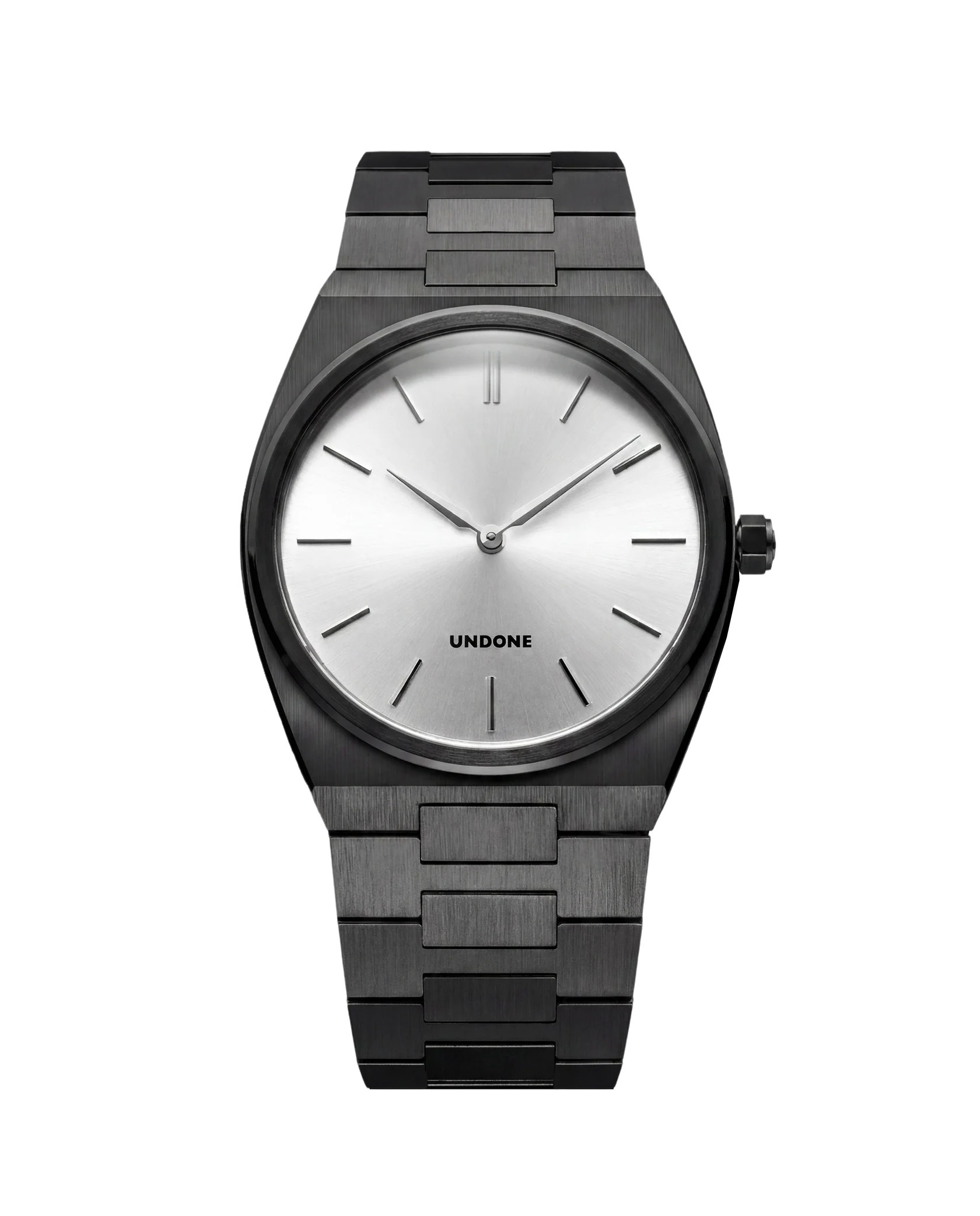The Undone Slim Silver - 4.9mm - Black Dial