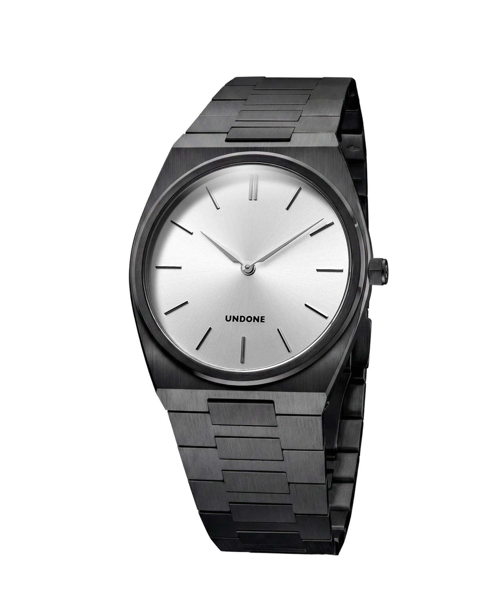 The Undone Slim Silver - 4.9mm - Black Dial