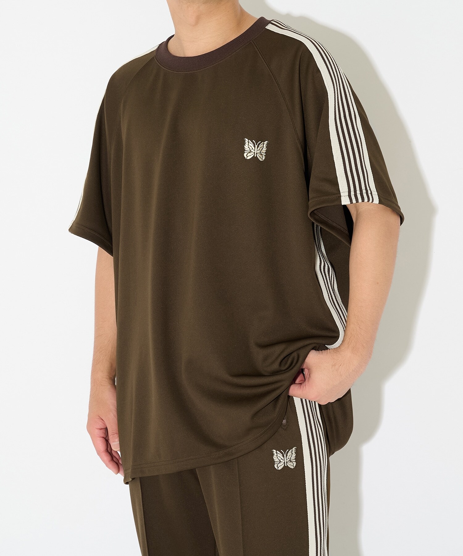 2026SS NEEDLES X STUDIOUS 別注 Track S/S Crew Neck Shirt COOL 涼感 聯名 蝴蝶 短T 現貨 116322192