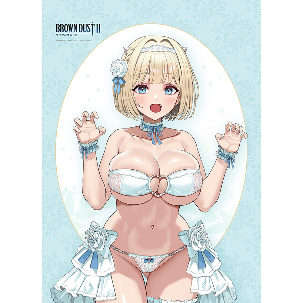 「ACG.GO」「預購」Curtain Tamashii《棕色塵埃2》B2掛軸 內布利斯 (Nebris) / 婚紗泳裝 W Suede
