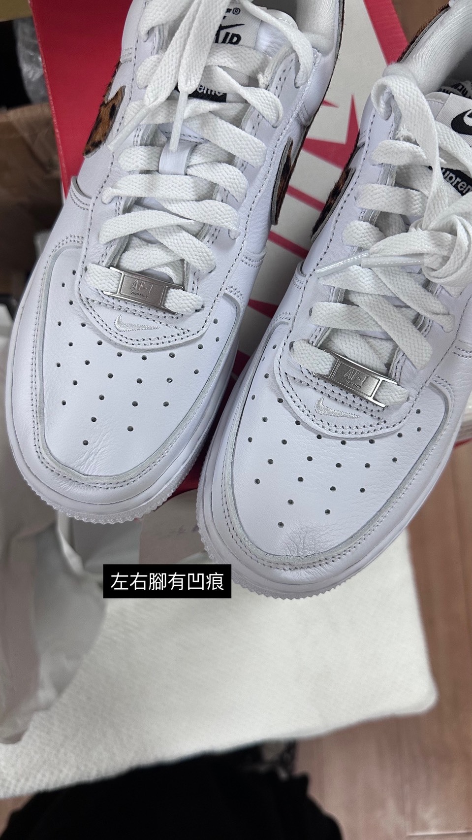 <撿便宜囉> NG-Supreme x GOODENOUGH x NIKE Air Force 1 Low 豹紋