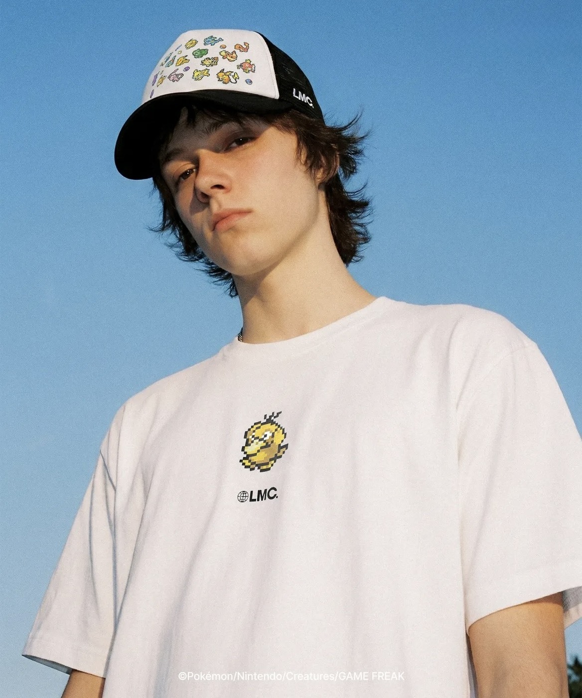 【預購】韓國代購 LMC x Pokémon 寶可夢 聯名系列 像素 短袖 t-shirt 卡車帽 可折疊 收納袋 多色可選