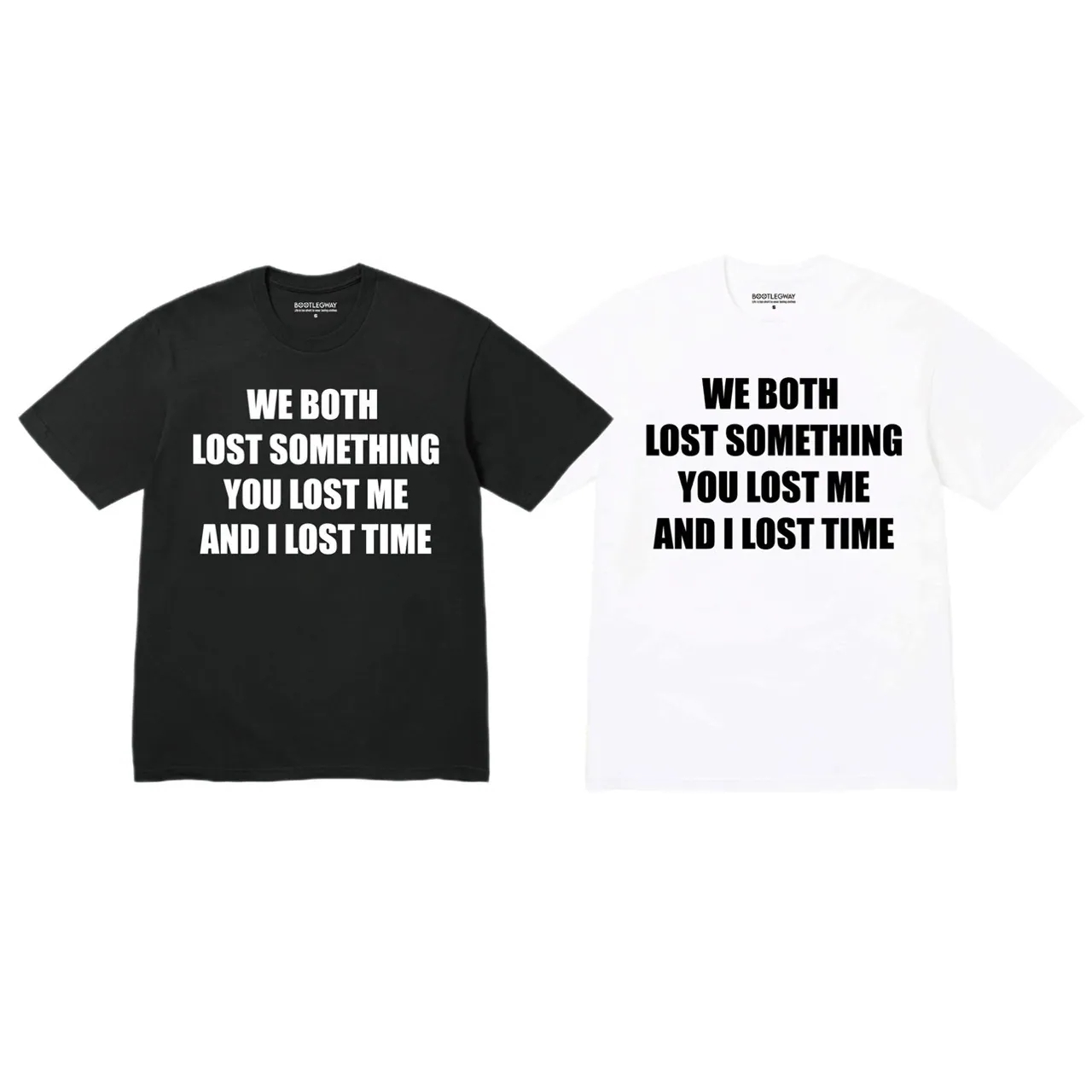 Bootlegway｜"LOST LOST" Tee (Black/White)