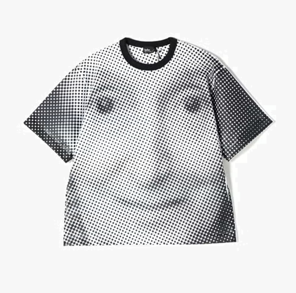 KOLOR JAPAN HUMAN FACE DOT TEE - WHITE/BLACK PRE ORDER ITEM (預訂中)
