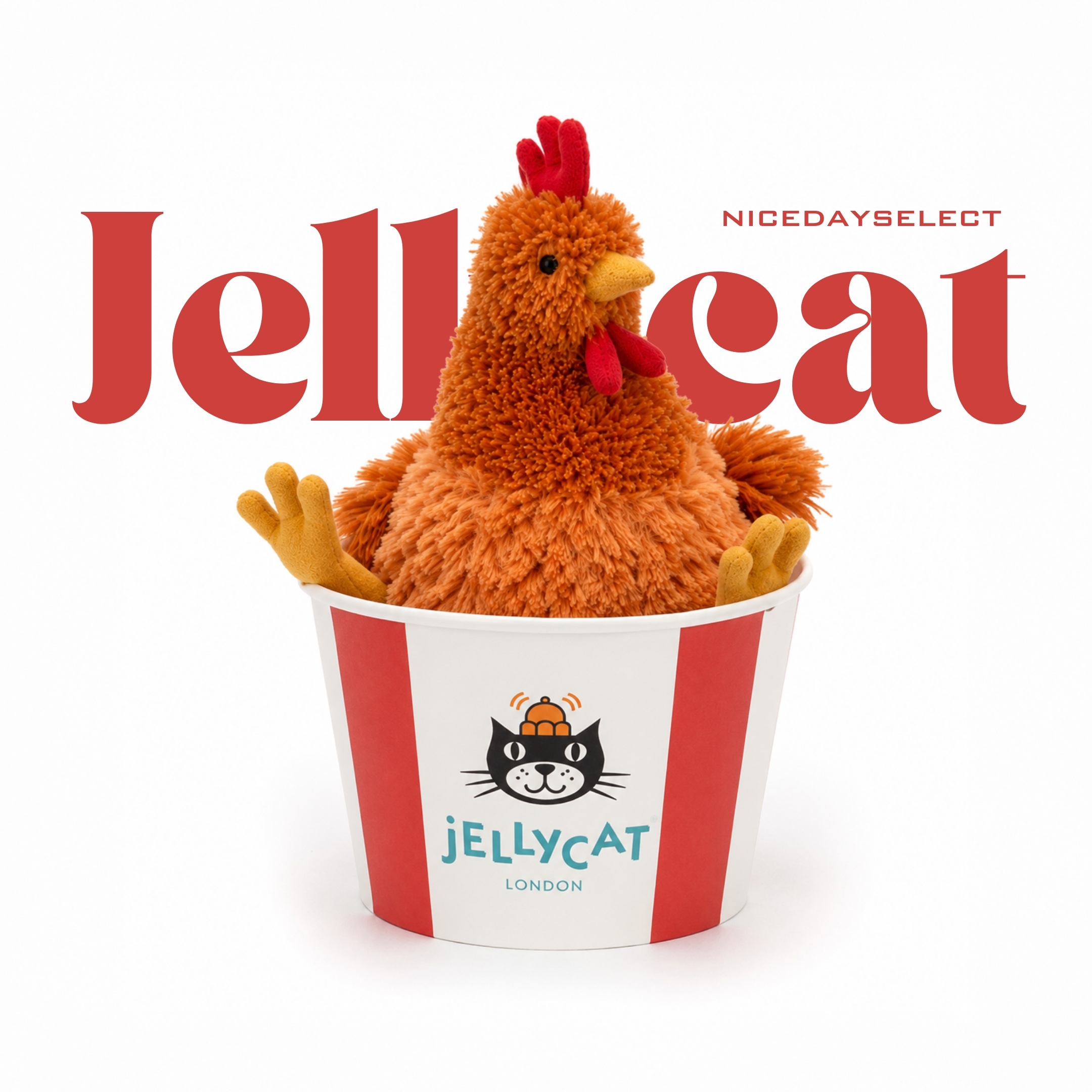 NICEDAY 代購 Jellycat 雞 炸雞 公雞 母雞 母雞抖 動物 娃娃 毛絨玩偶