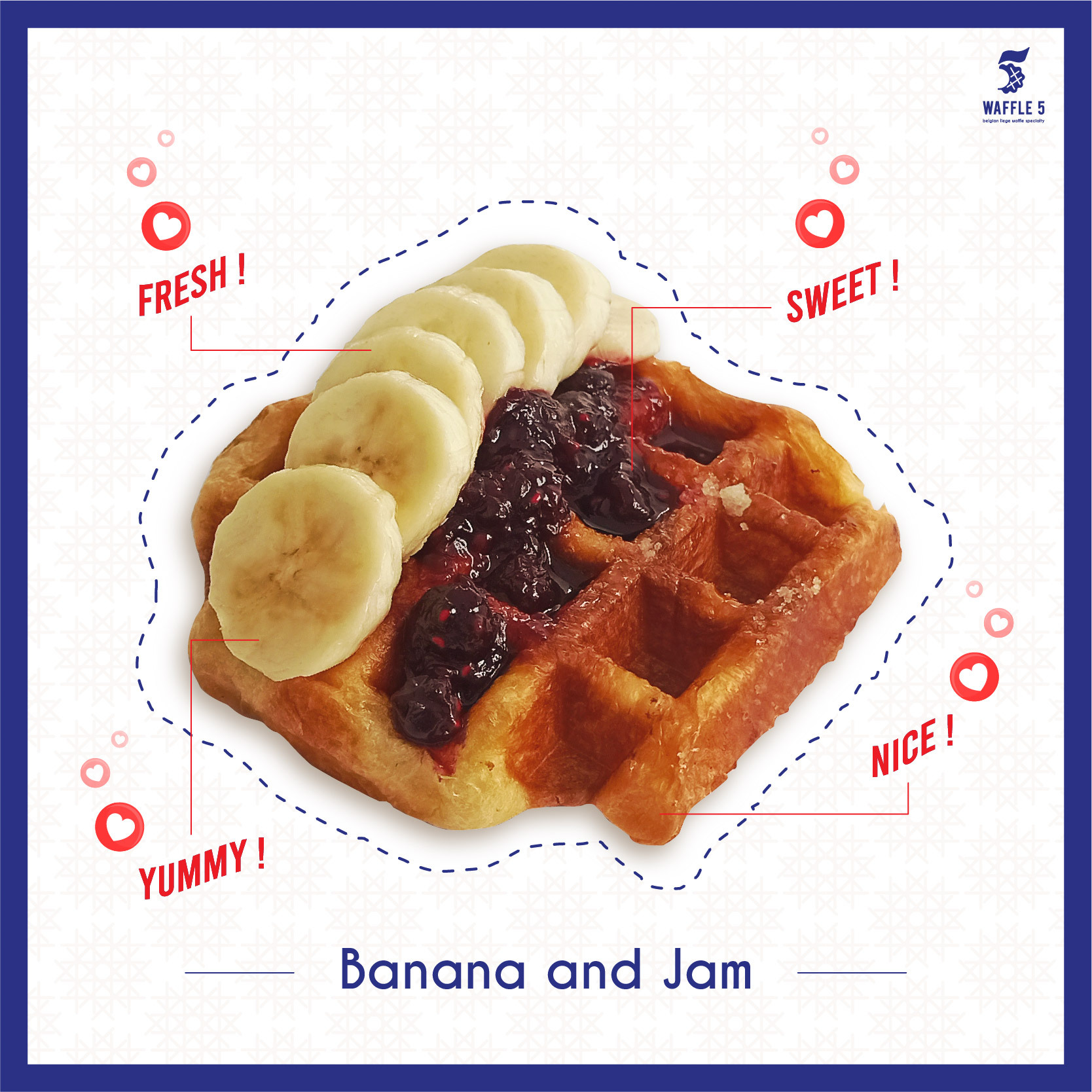Easy kids snack with Belgian Liege waffles and fresh fruit in Malaysia