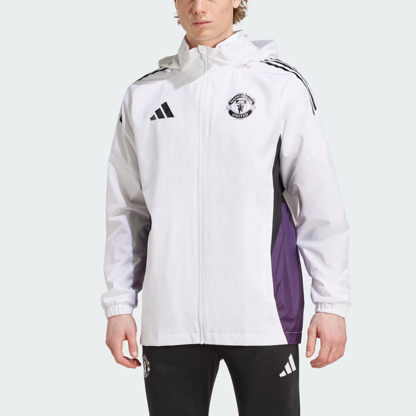 【代購】Adidas Clothing Jackets Men's White Hooded Moderate Other JP3102