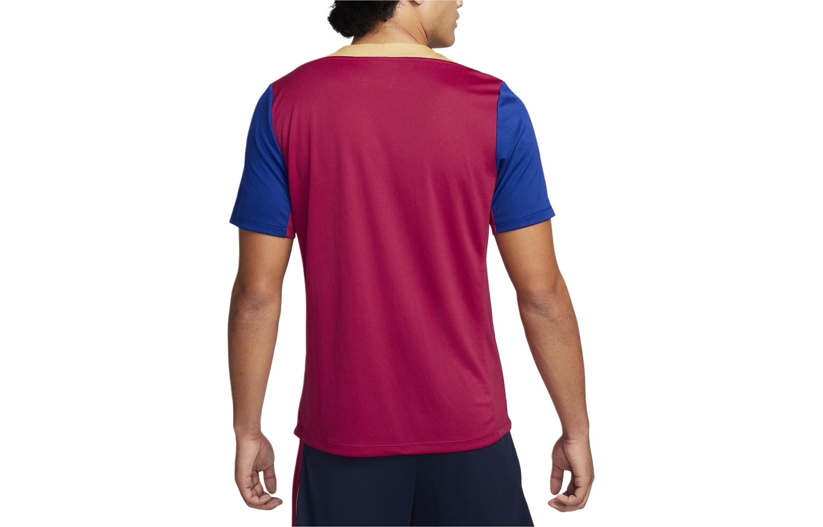 【代購】Nike Dri Fit Barcelona Club, Barça Soccer Ball Training Sports Collection T Shirt Men's Red FJ5439-621