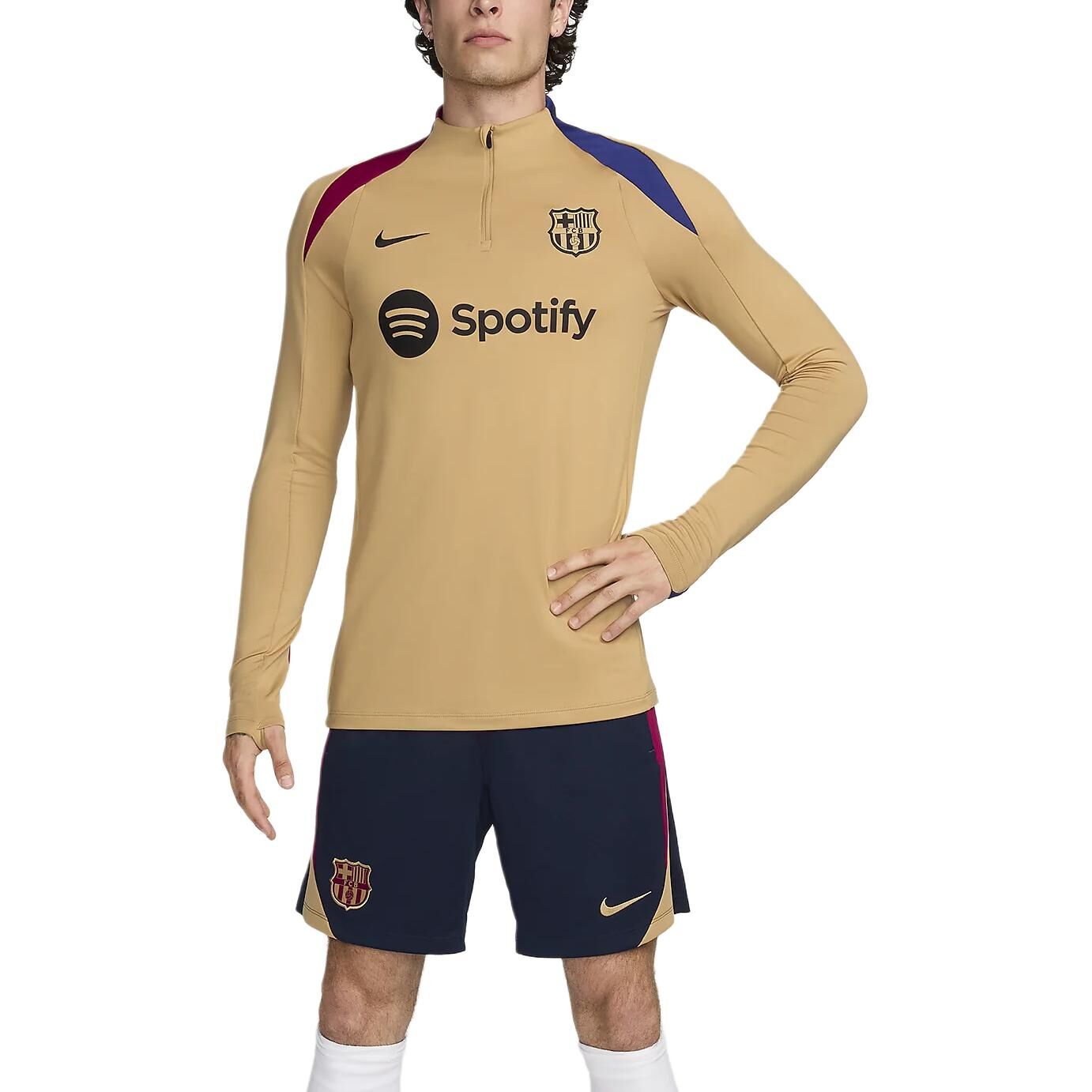 【代購】Nike Fc Barcelona Strike Men's Nike Dri-FIT Soccer Drill Top FN9834-717