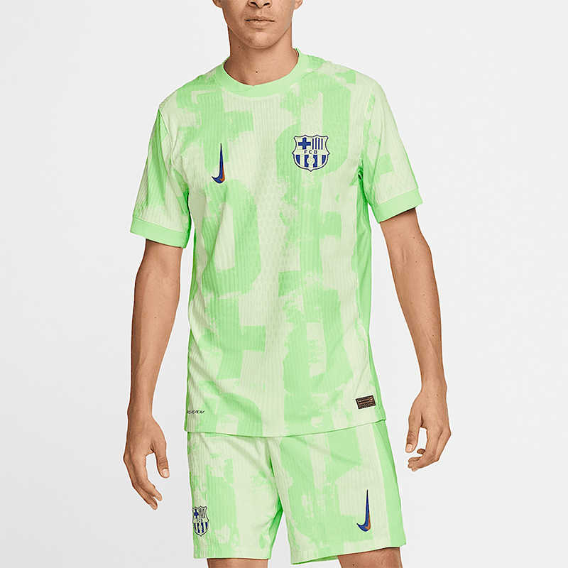 【代購】Nike x FC Barcelona Collaboration Dri Fit Soccer Jersey Men's Green FQ1949-701