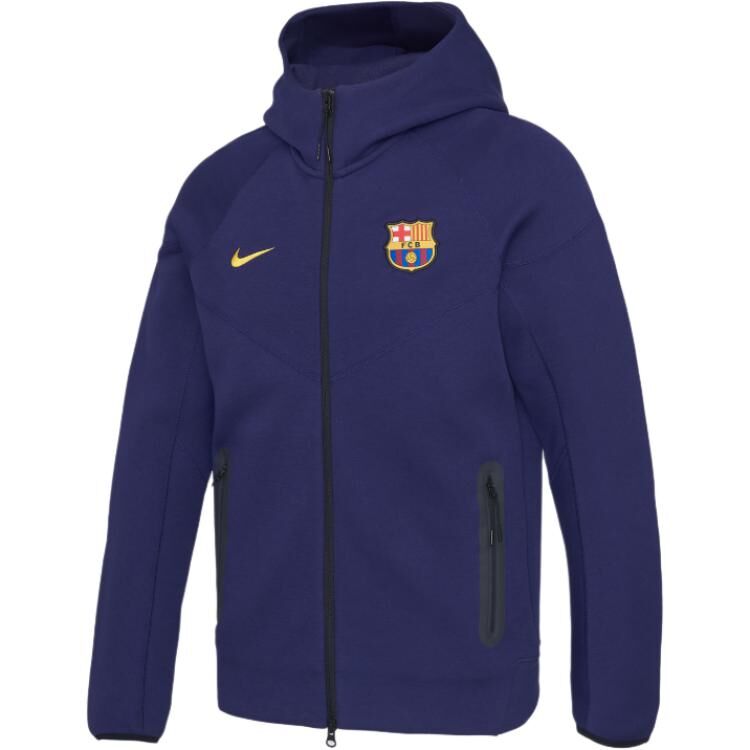 【代購】Nike Fc Barcelona Tech Windrunner Men's Nike Soccer Fleece Full-Zip Hoodie HJ6426-595