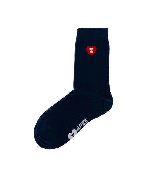 『日本連線中』2026SS APEE BY A BATHING APE BAPE HEART EMBROIDERY BADGE SOCKS #2 襪子 CM20284326