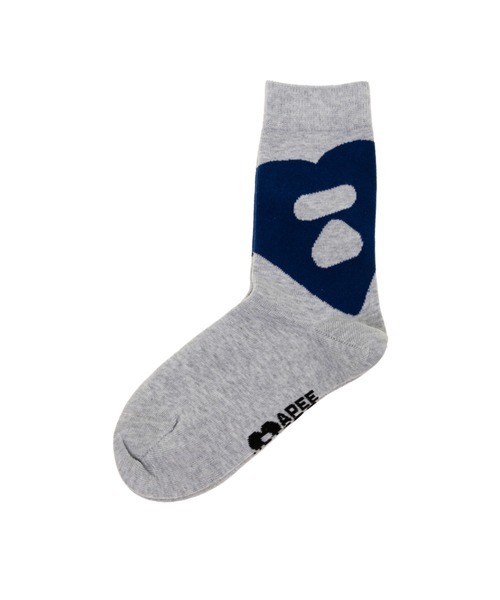 『日本連線中』2026SS APEE BY A BATHING APE BAPE BIG HEART INTARSIA SOCKS 襪子 CM20284313