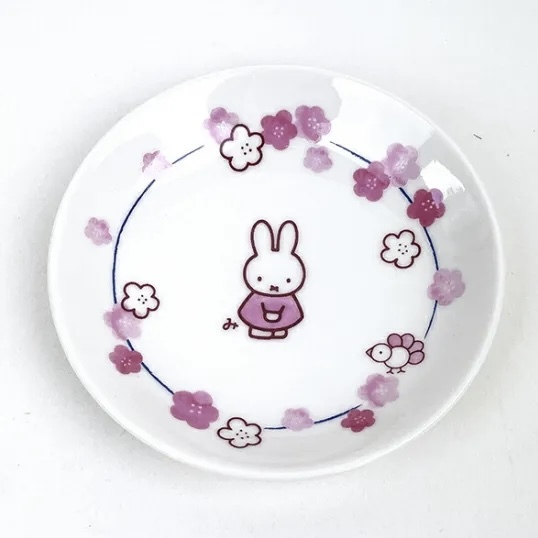 JP Miffy 造型  花花陶瓷碟小皿 8135 TK260722