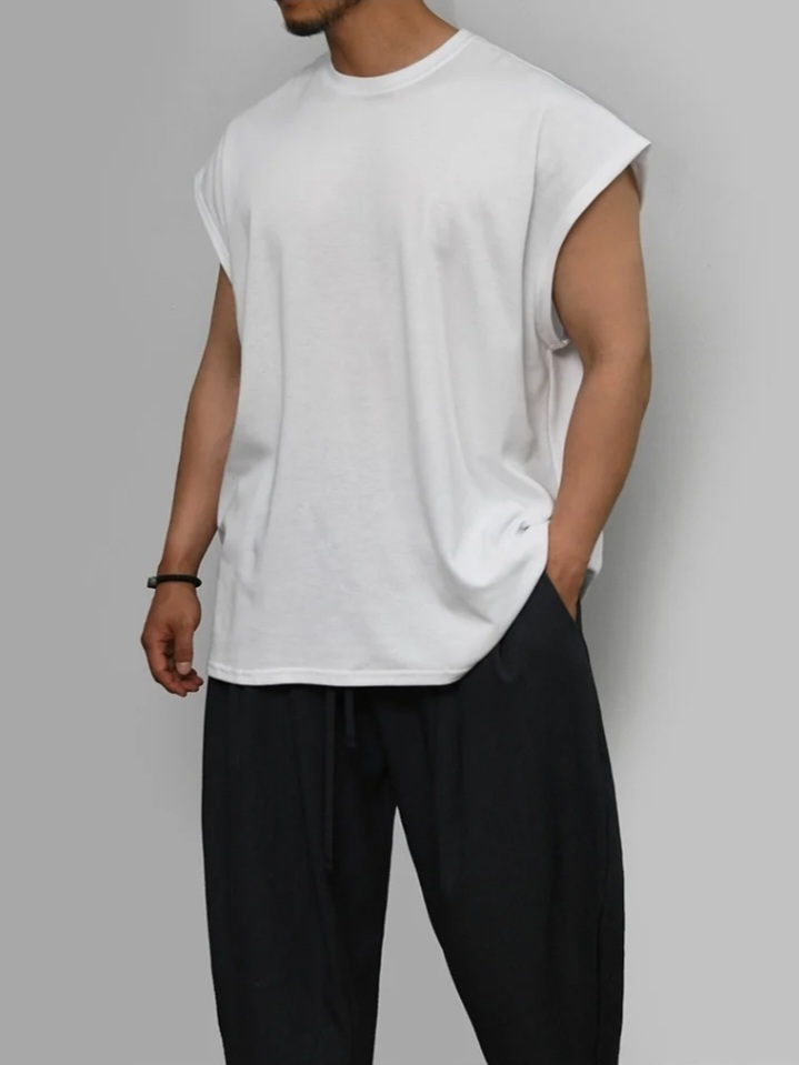 Letter webbing sleeveless top