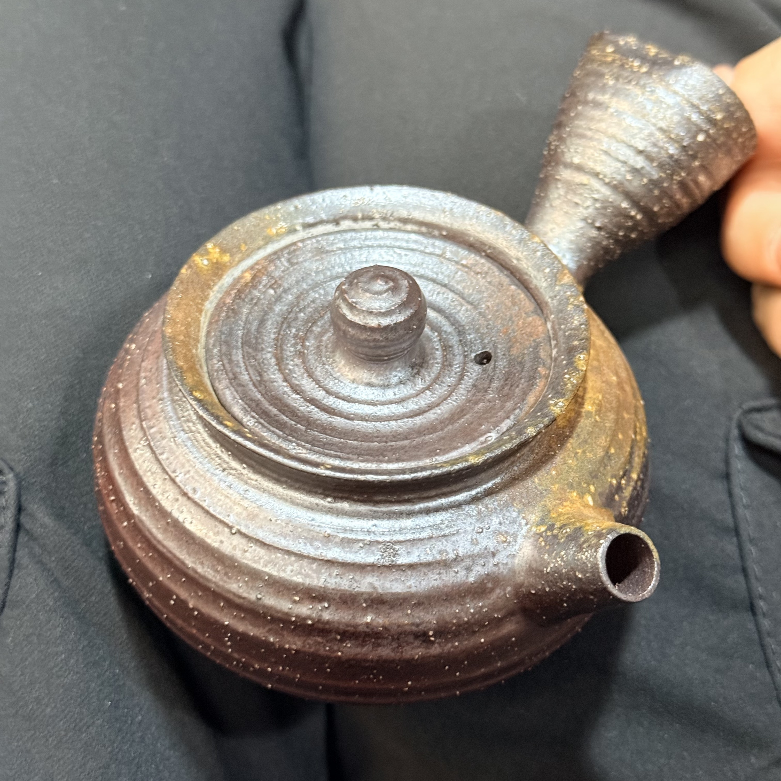 0721JZ219-JINGDEZHEN-CER-紅珍珠泥柴燒茶壺150ml（E20）