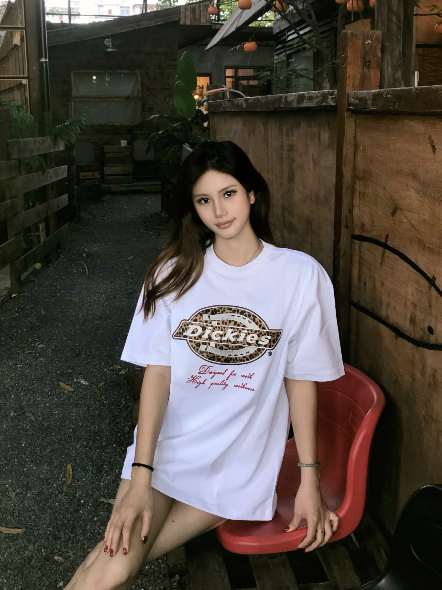 Dickies 美式 復古 刺繡 LOGO 豹紋 重磅 純棉 短袖 3色