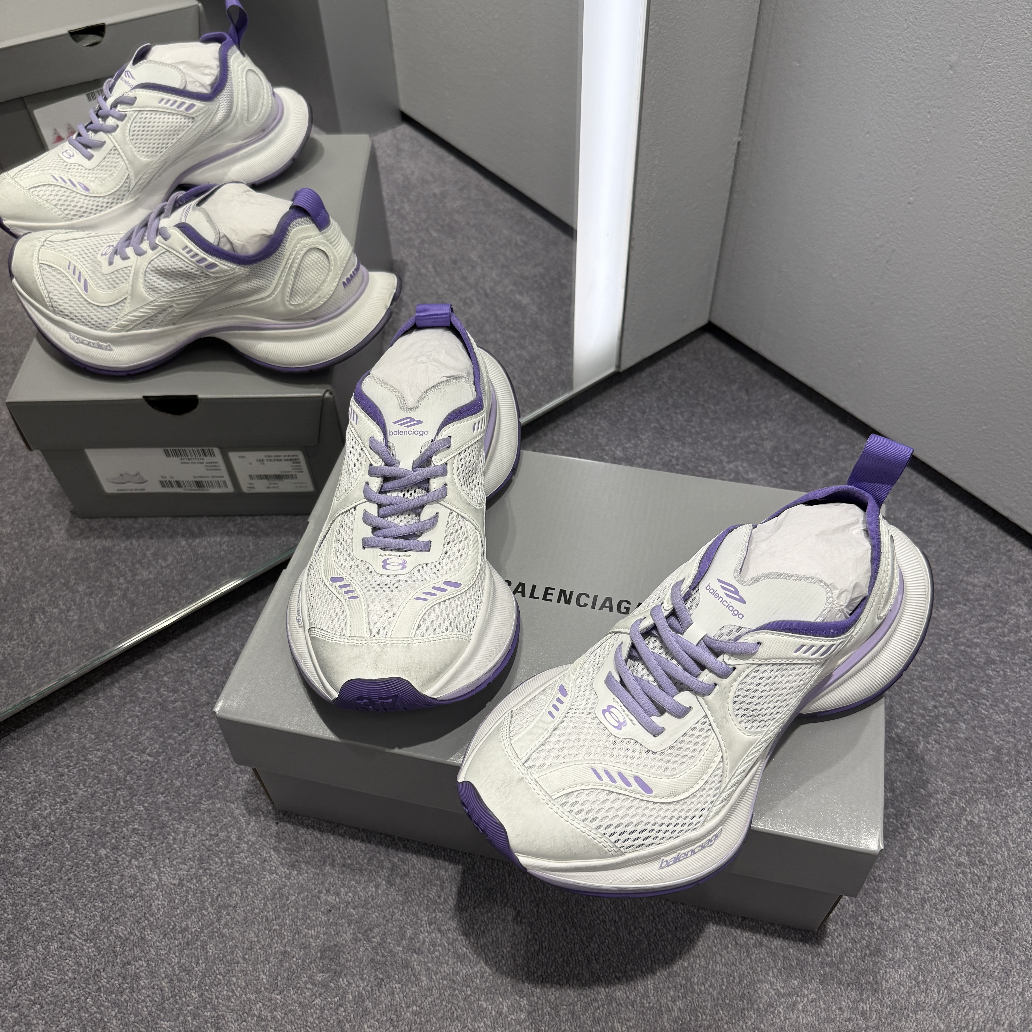 Balenciaga circuit sneakers purple