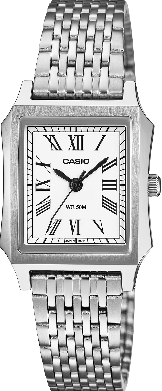 萬年鐘錶 - CASIO 卡西歐  古典時尚方形羅馬數字女錶 LTP-B190D-7BV 錶徑23.5MM