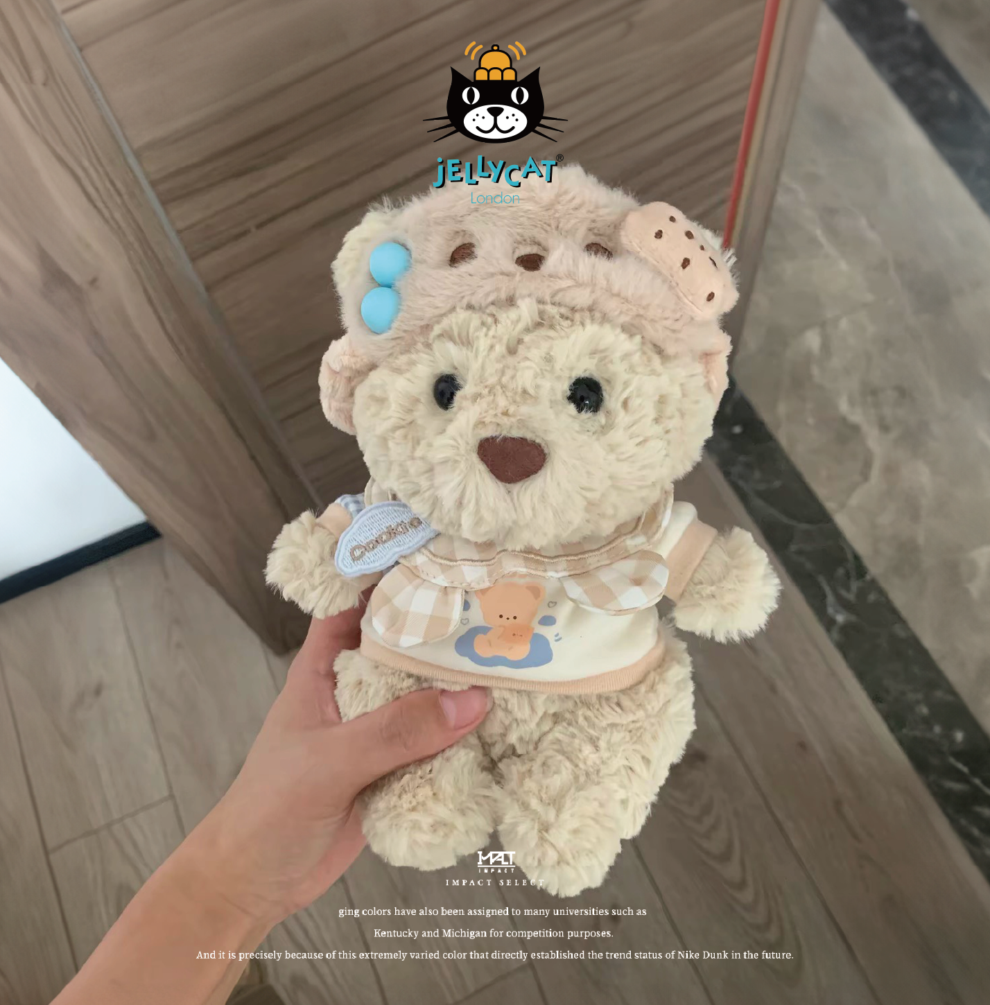 Jellycat 小短腿系列  巴賽羅熊 熊寶寶 迷你小熊 圍兜兜 16CM