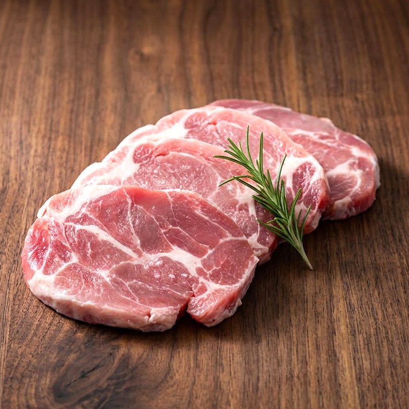 愛爾蘭豬每肉扒 (1kg裝)(急凍)