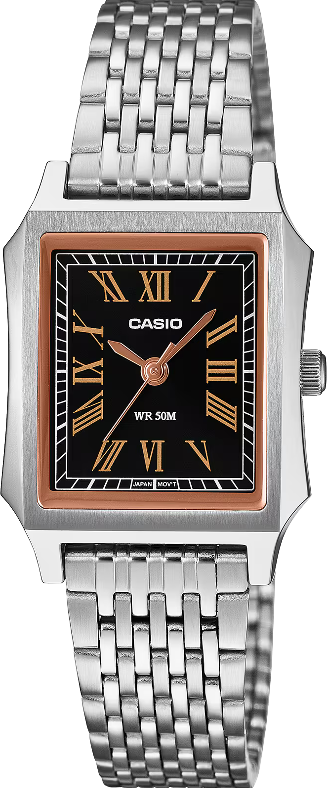 萬年鐘錶 - CASIO 卡西歐  古典時尚方形羅馬數字女錶 LTP-B190D-1B  錶徑23.5MM