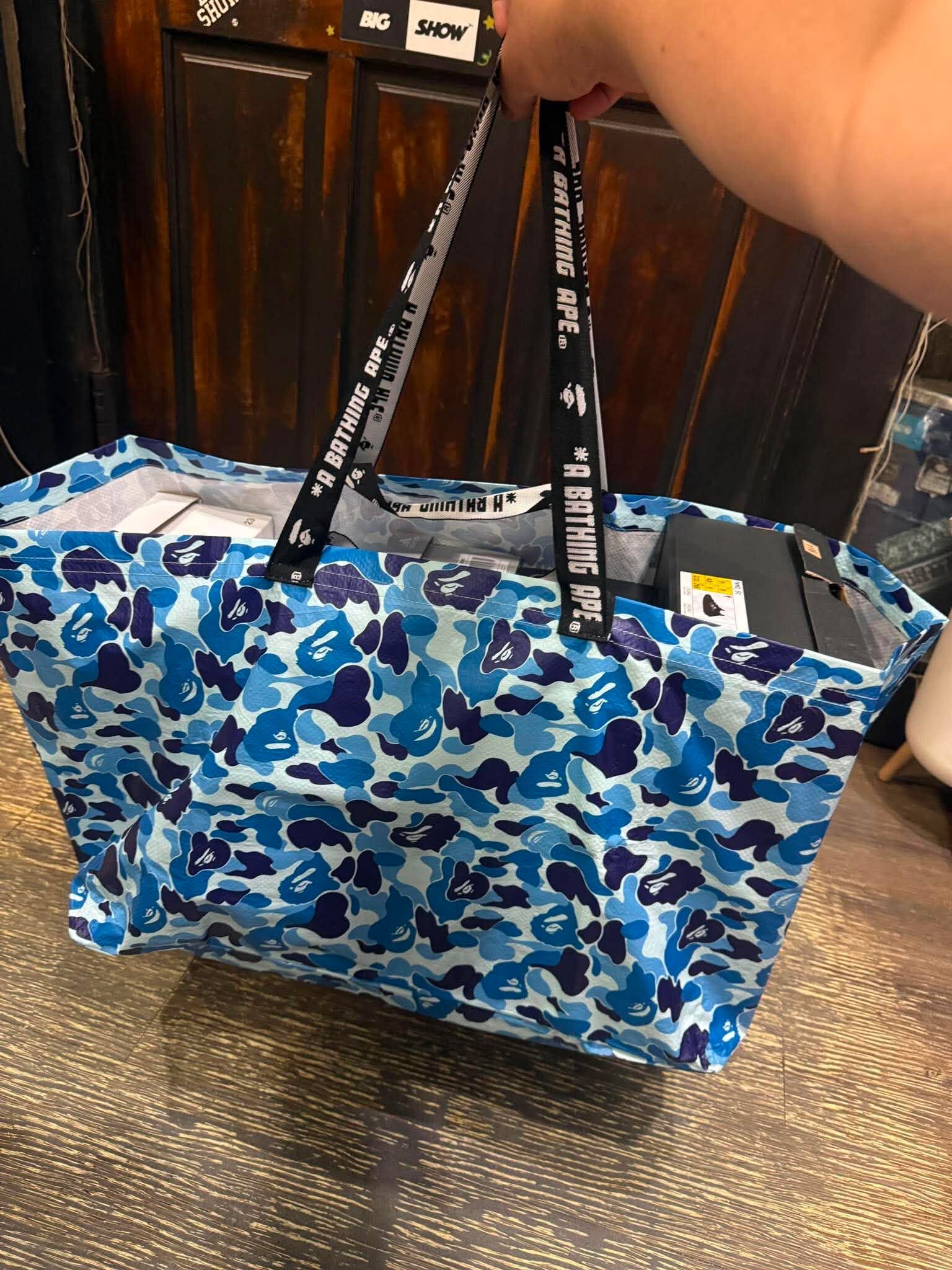 BAPE ABC CAMO CARRIER BAG 迷彩 購物袋 尼龍袋 提袋 1L70100303
