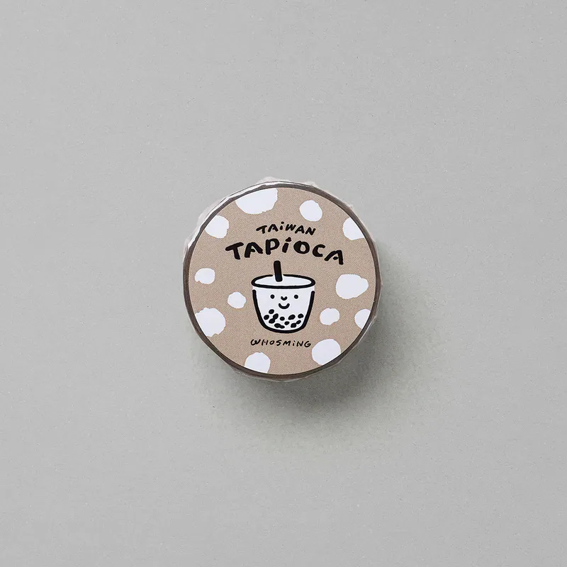 珍珠奶茶 和紙膠帶｜WHOSMING