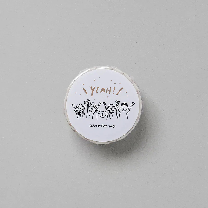 歡呼人物 和紙膠帶｜WHOSMING