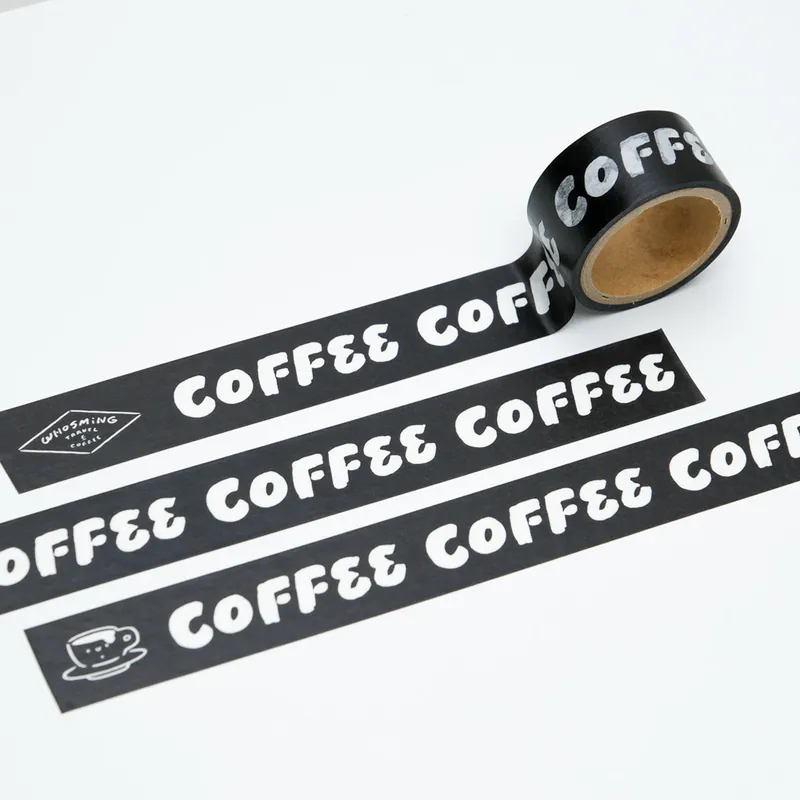 COFFEE COFFEE COFFEE 和紙膠帶｜WHOSMING
