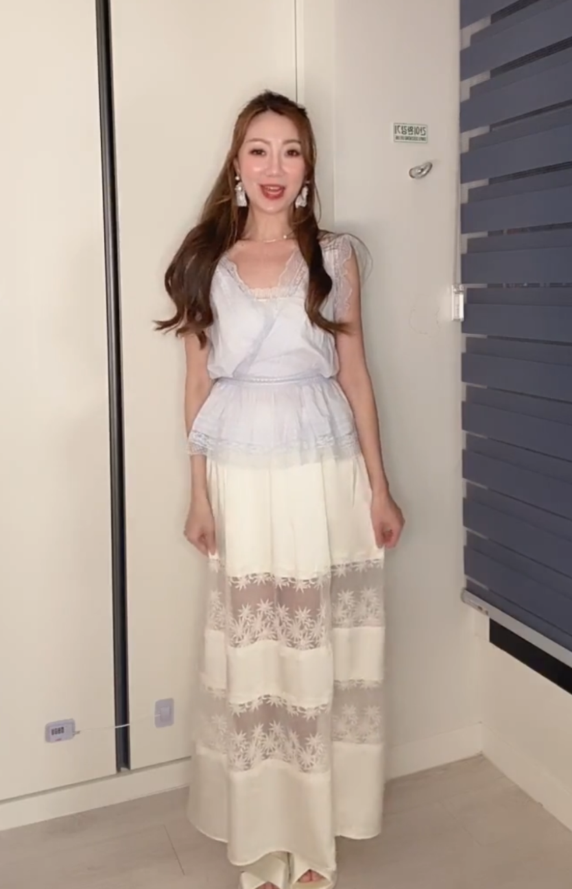 THE STARBURST LACE TULLE SKIRT 260722a