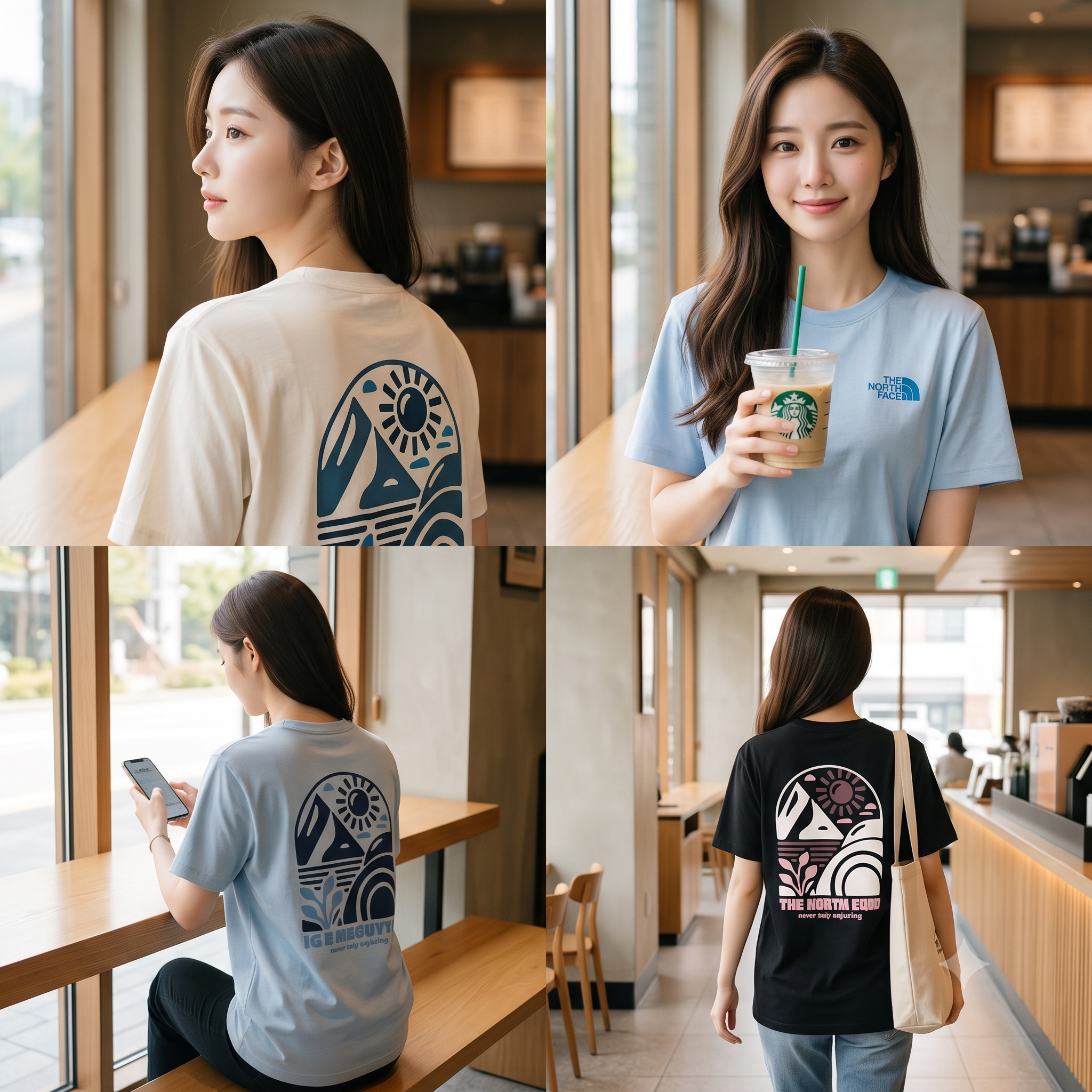 THE NORTH FACE 女大人 風景造型 正反圖  短TEE (正常版) (3色)