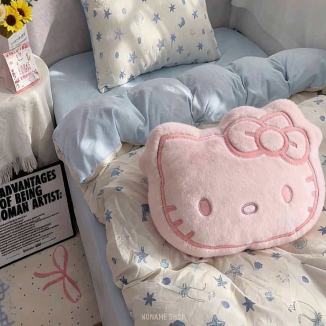 MINISO X HELLO KITTY 三麗鷗 大頭 毛絨 靠枕 抱枕 三色