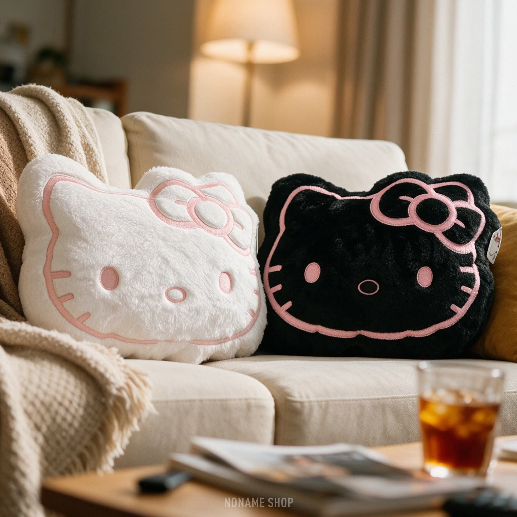 MINISO X HELLO KITTY 三麗鷗 大頭 毛絨 靠枕 抱枕 三色