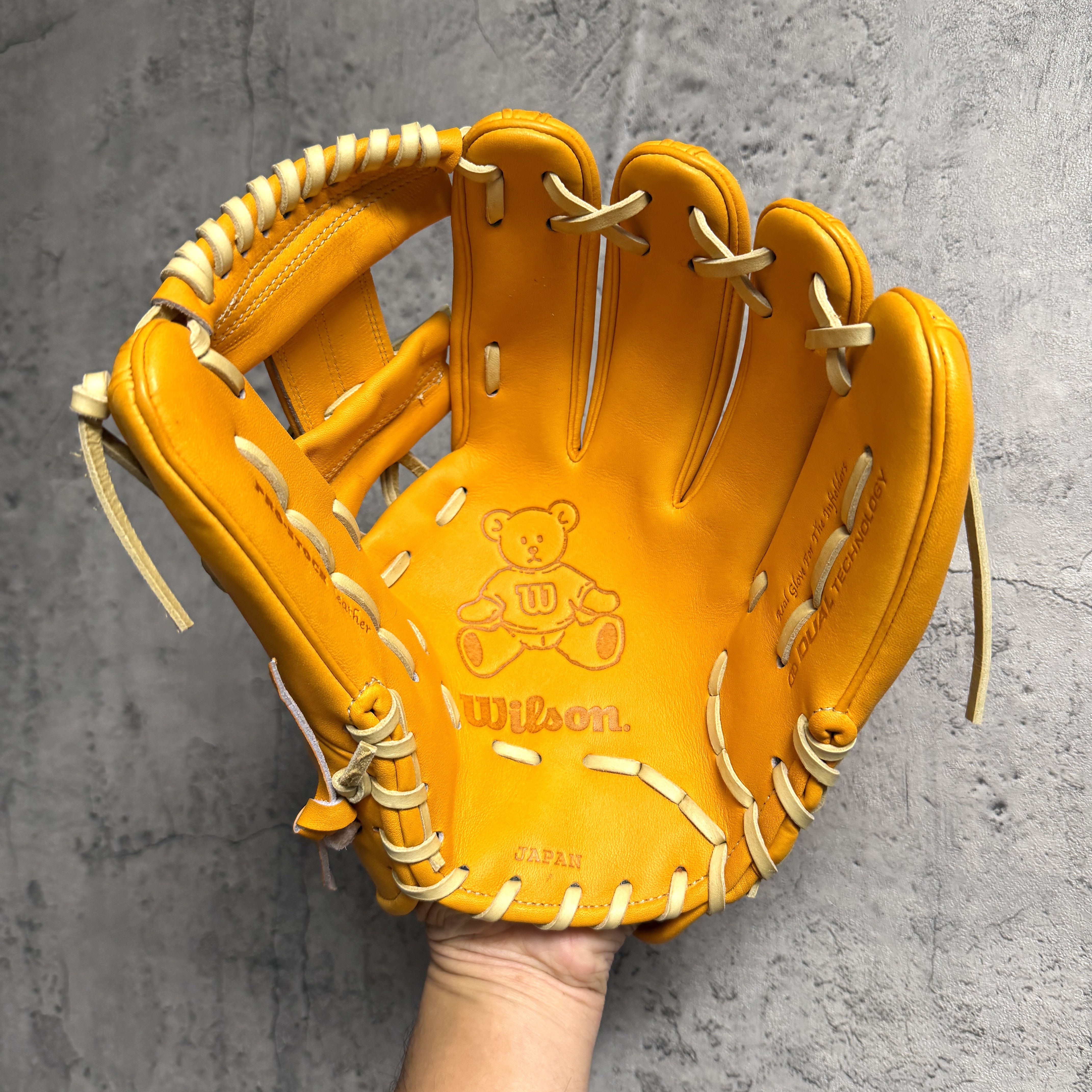 現貨! 約11.75 小熊刻印 Wilson Wilson Staff DUAL 硬式 内野 HWBFA1975H