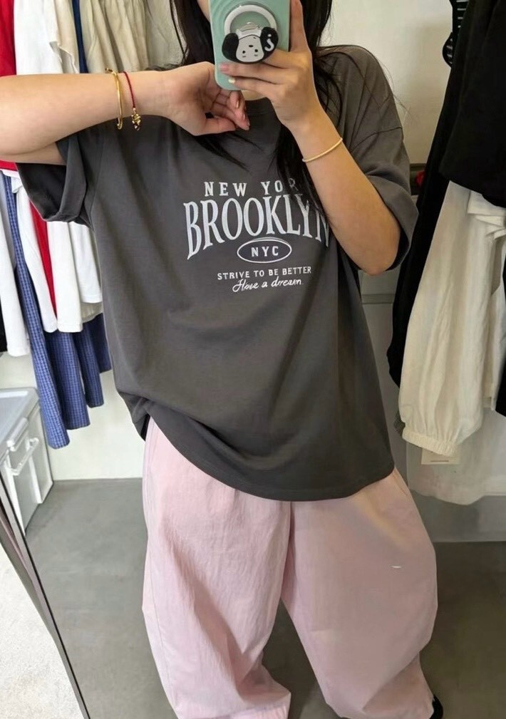 BROOKLYN字母大版棉質衣