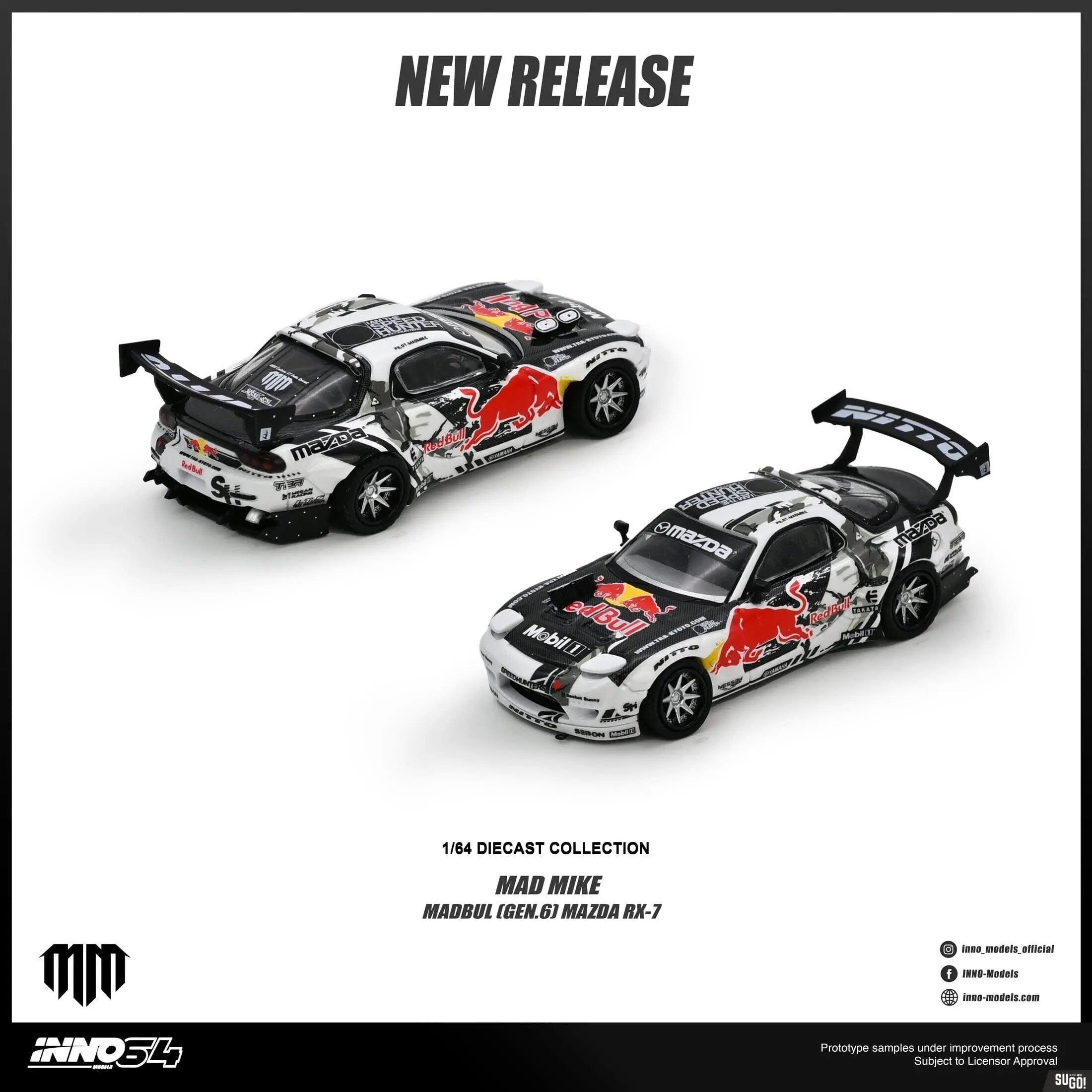 [預訂] INNO64 萬事得MAZDA RX-7 MAD MIKE "MADBUL Gen6"