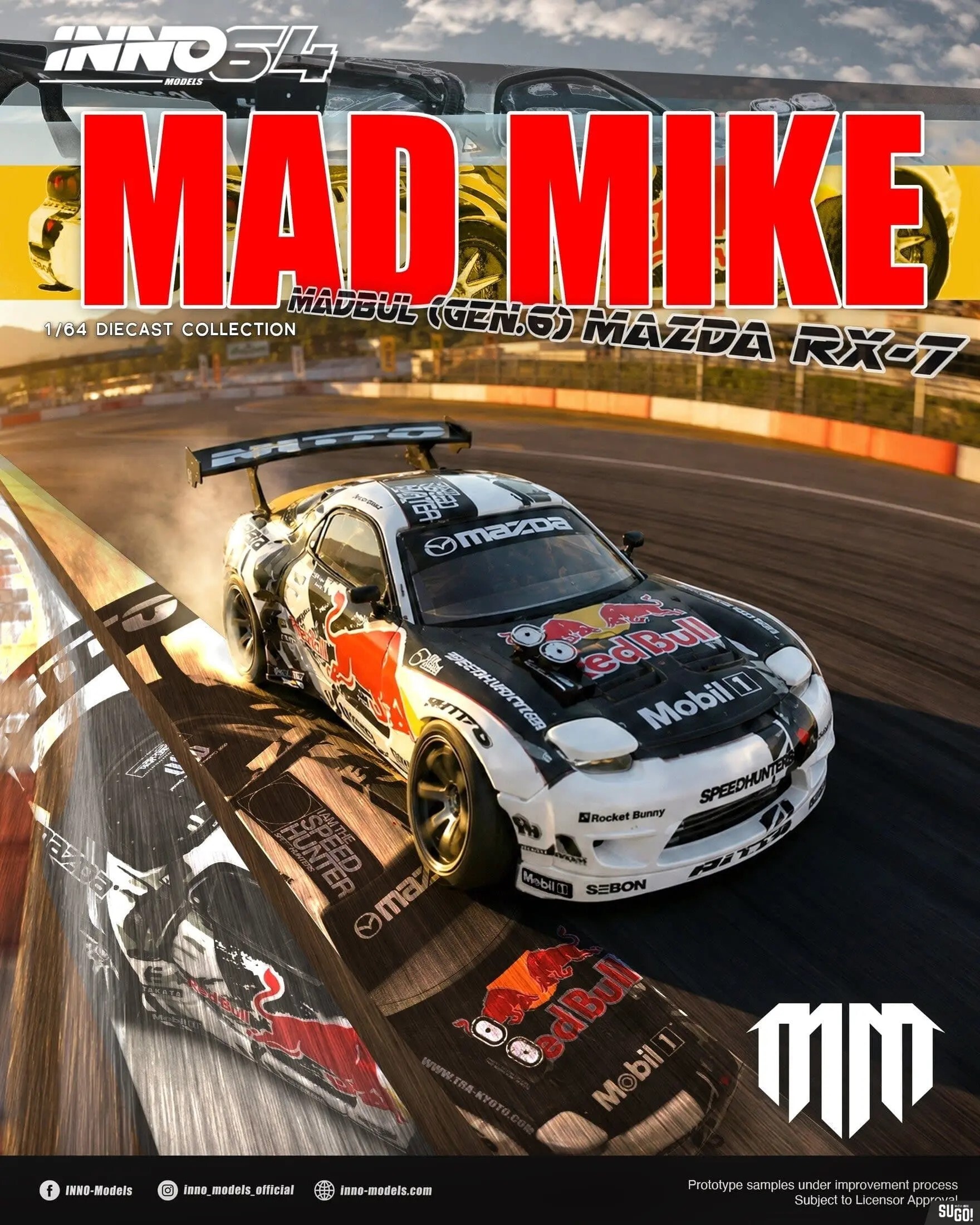[預訂] INNO64 萬事得MAZDA RX-7 MAD MIKE "MADBUL Gen6"