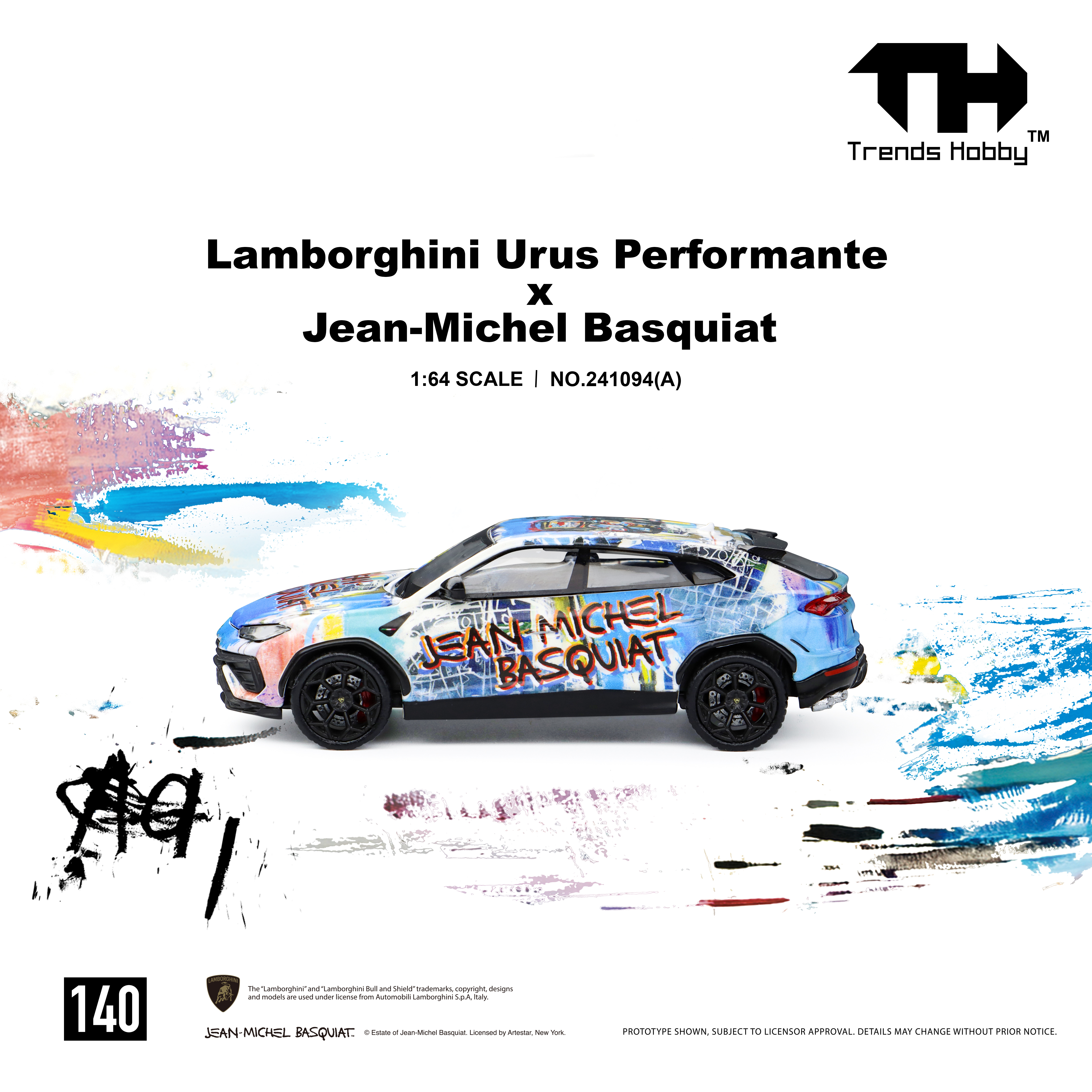[預訂] Trend Hobby 1/64 - 林寶堅尼Lamborghini Urus Performance & Basquiat