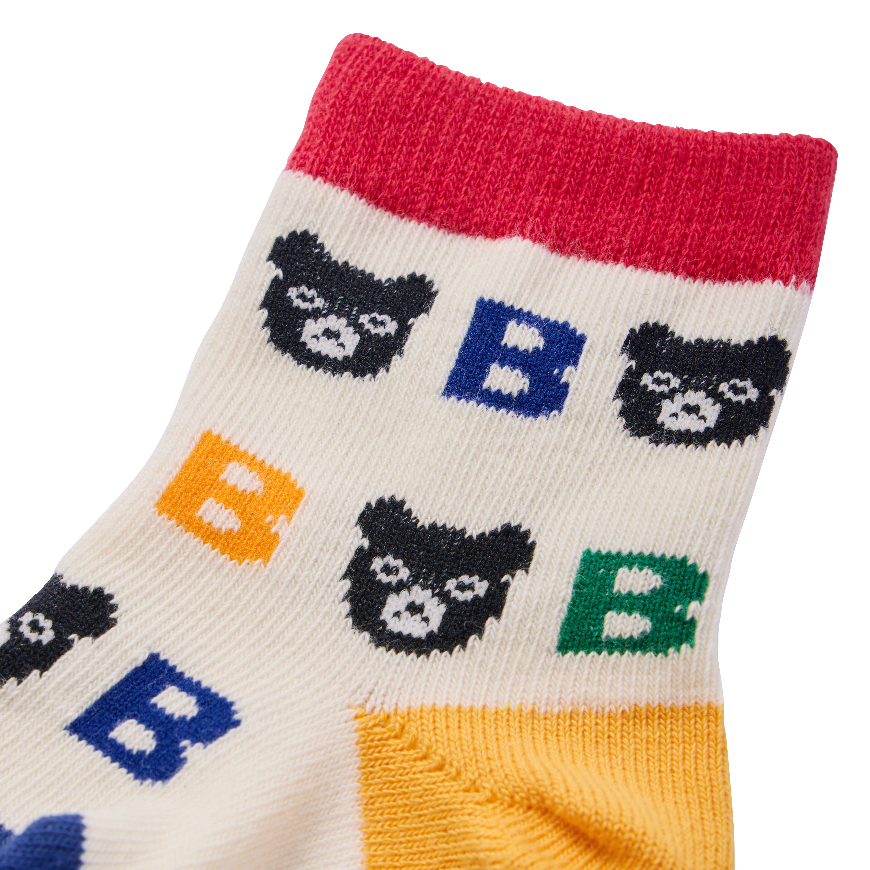 DOUBLE_B B Logo滿版中筒襪-多色