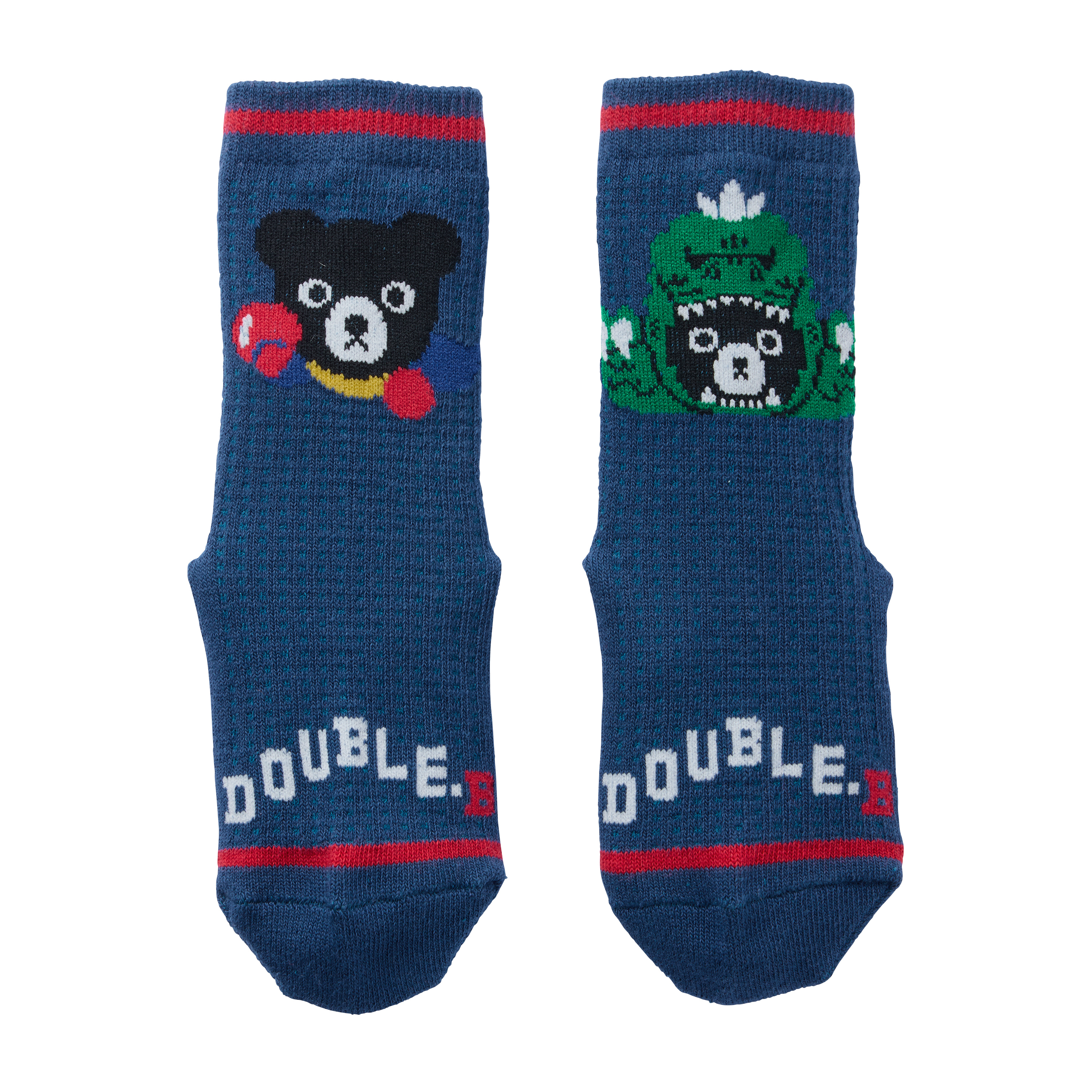 DOUBLE_B 超級英雄長筒襪-海軍藍