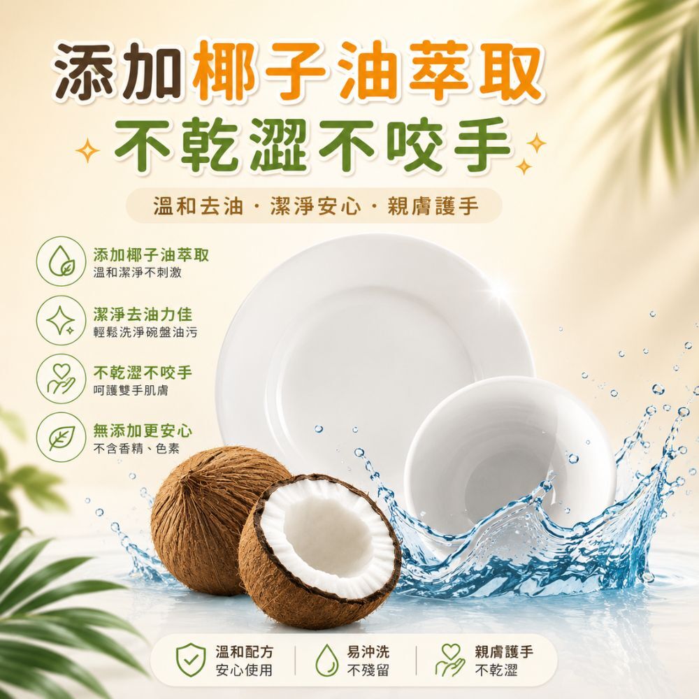 白熊洗碗精系列600G/1000g｜台灣製洗潔精 無香精不傷手 無壬基酚 環保洗碗精【輕鬆購五金百貨】