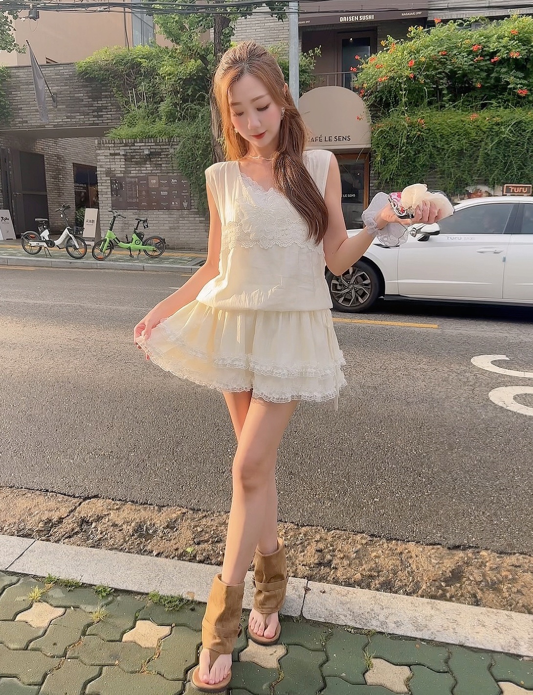 *BJ2 MADE SERIES* BALLERINA LACE TIERED DRESS 260722a