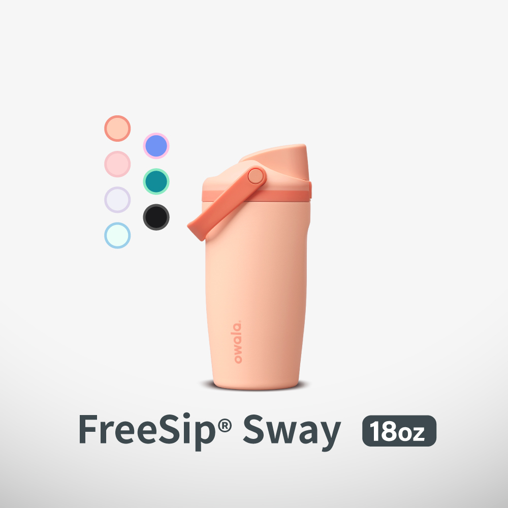 Owala® FreeSip Sway 不鏽鋼 雙飲口吸管手提水壺|535ml