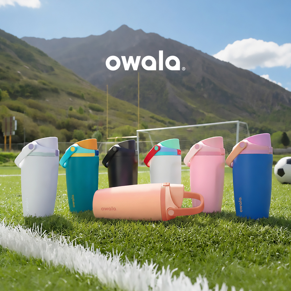 Owala® FreeSip Sway 不鏽鋼 雙飲口吸管手提水壺|535ml