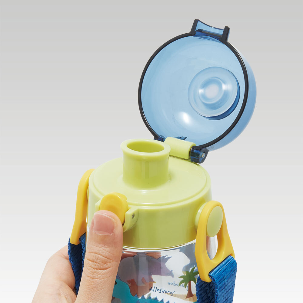 【Skater】One Touch Open Dinosaurs Clear Direct Drink Water Bottle 480ml