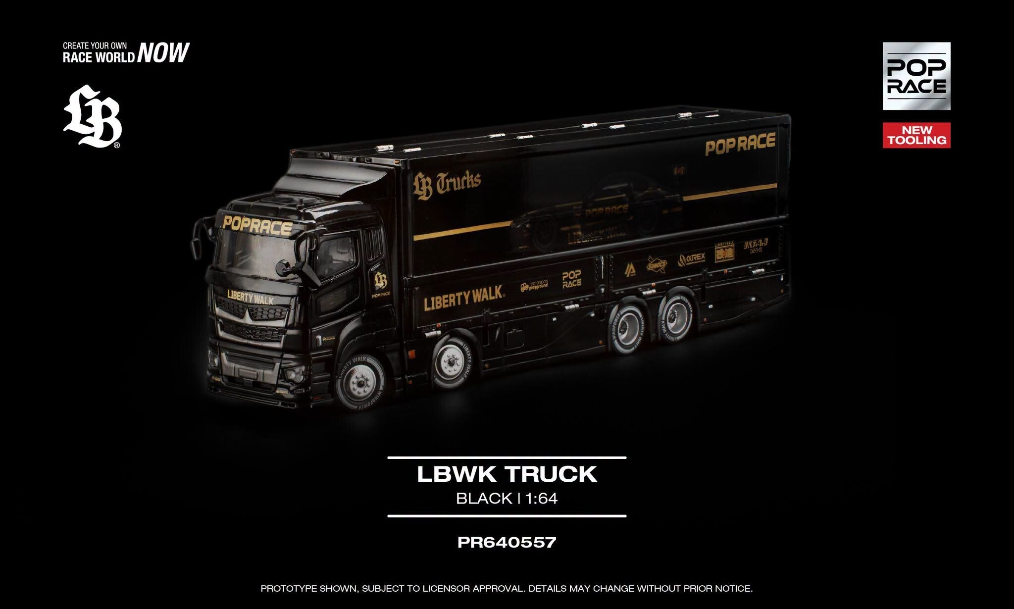 [預訂] POP RACE LBWK 貨車 - 黑色