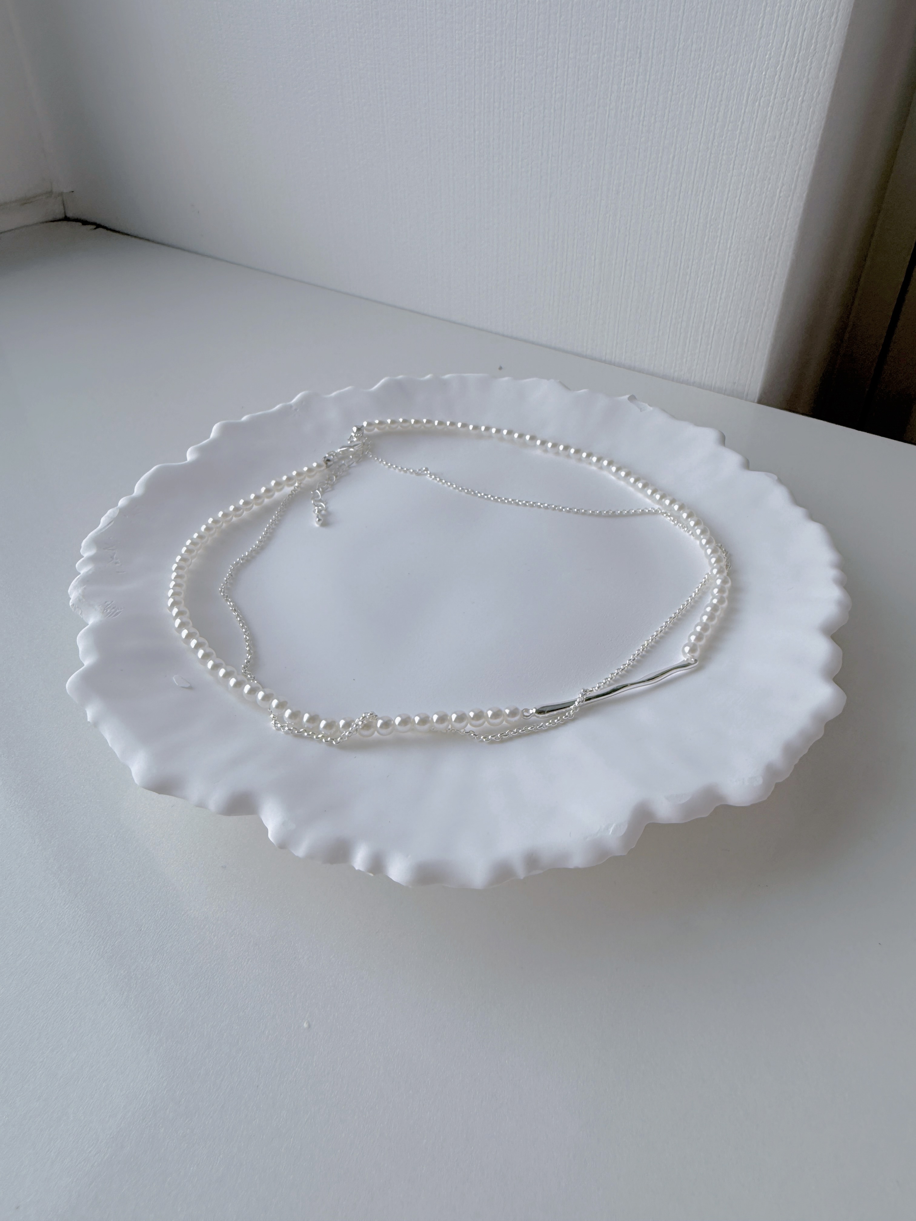 SILVER PEARL DAILY NECKLACE 303 260722
